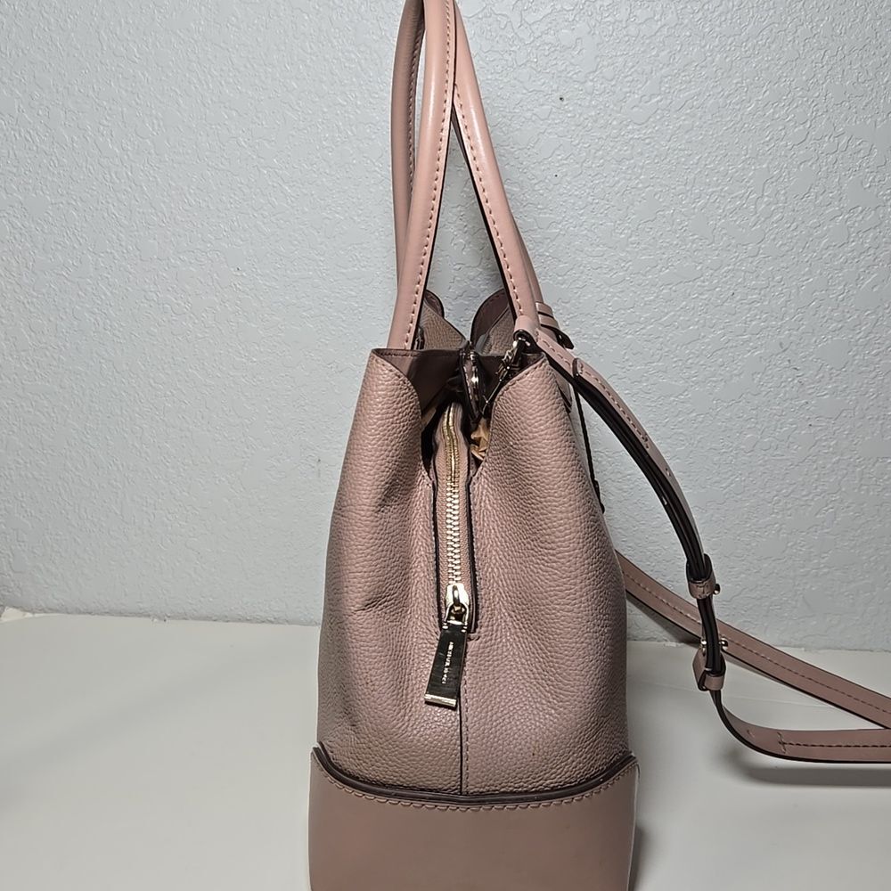 Michael Kors Mercer Gallery Medium Grained Leather Tote Blush Nude - Picture 3 of 14